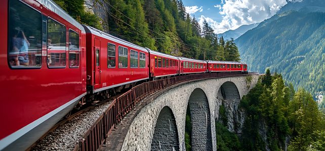 Schweizer Gipfelstürmer Bernina- und Glacier-Express im Sommer